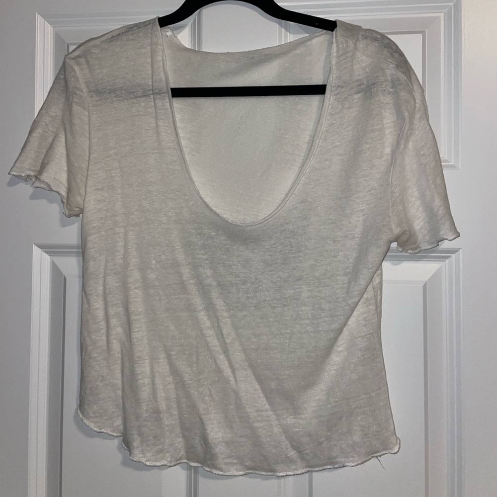 Zara Collection Women’s Basic White Tee